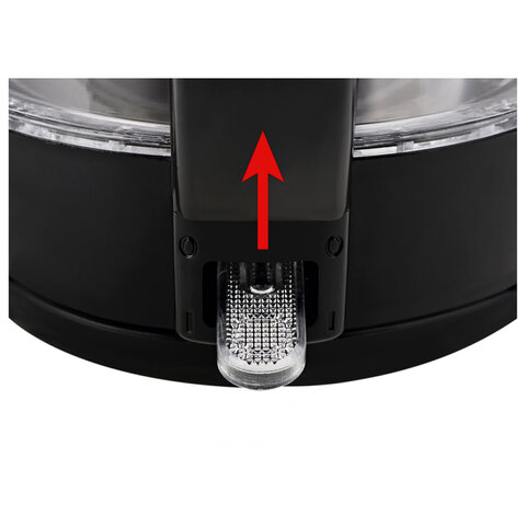 Чайник TEFAL KO450832, 1,7 л, 2400 Вт, закрытый нагревательный элемент, стекло, черный - фото 6