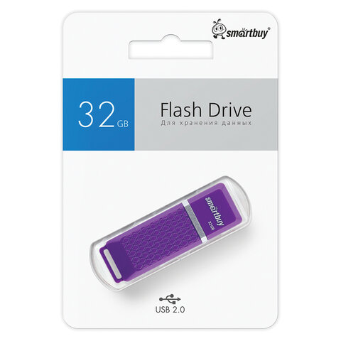 Флеш-диск 32 GB, SMARTBUY Quartz, USB 2.0, фиолетовый, SB32GBQZ-V - фото 7