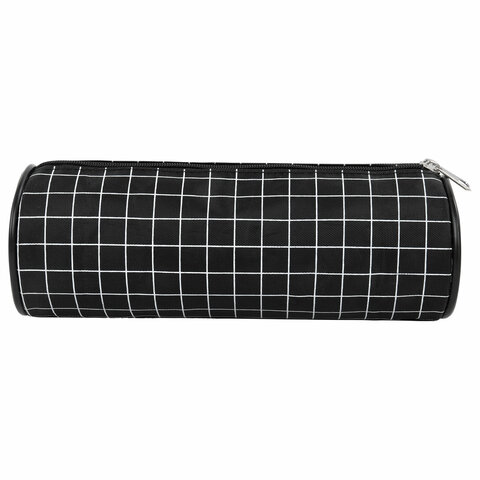 Пенал-косметичка BRAUBERG, Checkered, черный, 20х7х7см, 272298 - фото 3