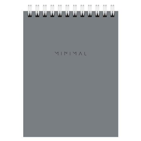 Блокнот МАЛЫЙ ФОРМАТ А6 108х145 мм, 40 л., гребень, картон, клетка, BRAUBERG "Minimal Classic", 116428 - фото 5