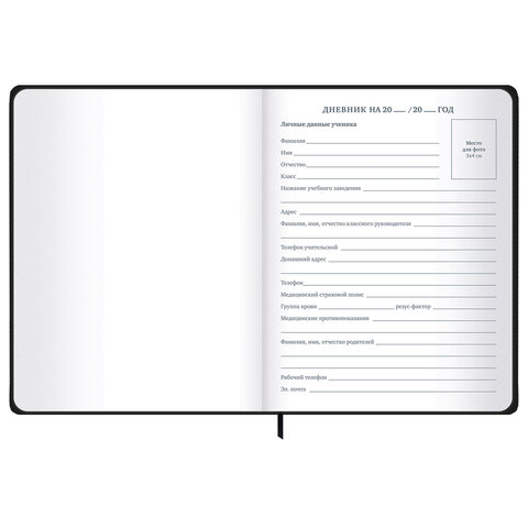 Дневник 1-11 класс 48 л., твердый, BRAUBERG, матовая ламинация, резинка, закладка-ляссе, с подсказом, "Элементы", 107242 - фото 8