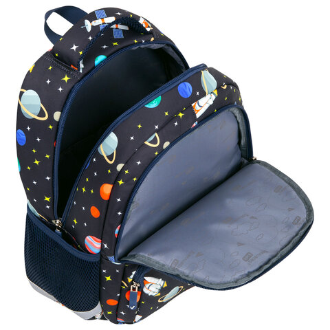Рюкзак BRAUBERG KIDS SET, с пеналом в комплекте, 2 отделения, "Space infinity", 37x28x16 см, 272099 - фото 7