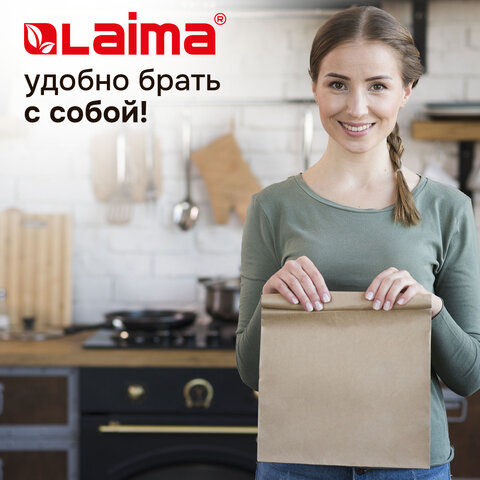 Крафт-пакет бумажный 18х12х29 см, КОМПЛЕКТ 100 шт., плотность 90 г/м2, LAIMA ECO CRAFT, 609683 - фото 13