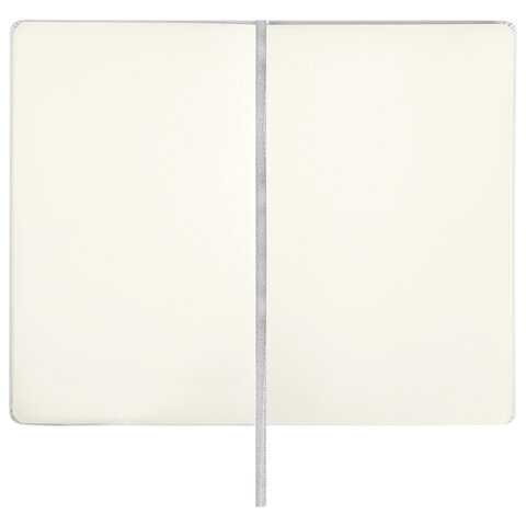 Скетчбук, слоновая кость 140 г/м2 130х210 мм, 80 л., КОЖЗАМ, резинка, BRAUBERG ART CLASSIC, белый, 113192 - фото 4