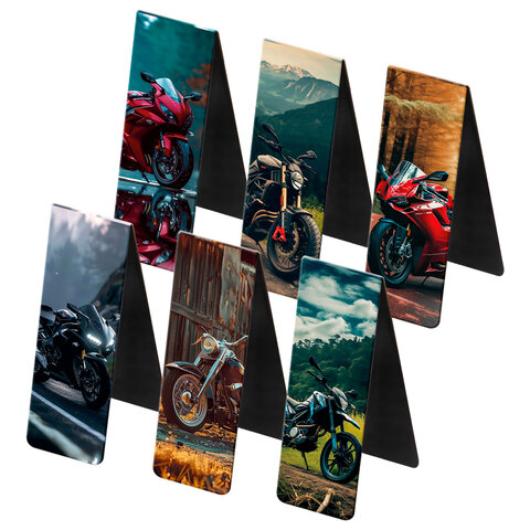 Закладки для книг МАГНИТНЫЕ, "BOYS", комплект 12 штук, 60x20 мм, FUNSTER (ФАНСТЕР), 116656 - фото 3