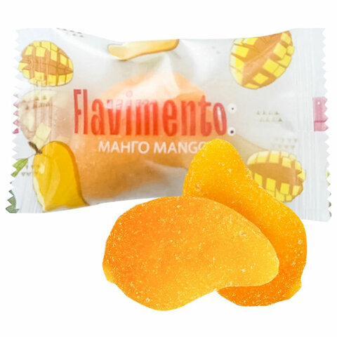 Мармелад жевательный "Дольки Манго" FLAVIMENTO, 500 г, в индивидуальной упаковке, УТ-00002390 - фото 1