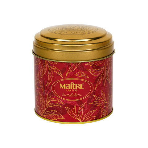 Чай листовой MAITRE "Flower Fantasy" черный, с земляникой и лепестками розы, 100 г, бар018 - фото 1