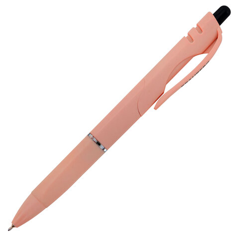 Ручки шариковые автоматические с грипом BRAUBERG "MORANDI COLOR", СИНИЕ, НАБОР 4 ШТ., пишущий узел 0,5 мм, линия письма 0,3 мм, 144495 - фото 5