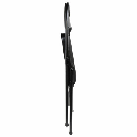 Стул складной BRABIX "Golf Plus CF-003 КОМФОРТ", чёрный каркас, чёрная ткань, 532889 - фото 10