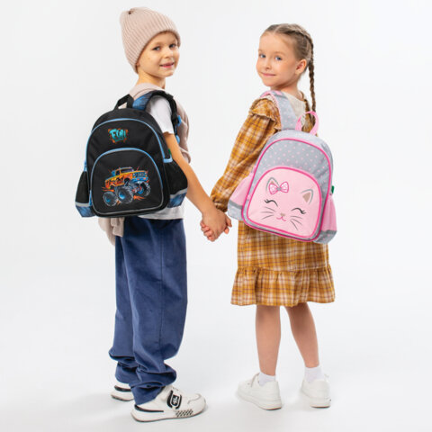 Рюкзак BRAUBERG KIDS PLAY детский, 1 отделение, 3 кармана, "Очаровательный кот", 29х23х12 см, 273148 - фото 8
