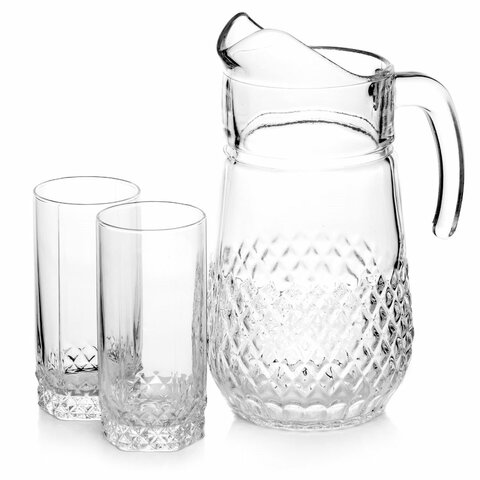 Набор столовый 7 предметов, кувшин 1250 мл + 6 стаканов 275 мл, стекло, PASABAHCE "ВАЛЬС", фирменная подарочная упаковка, 97675 Набор столовый 7 предметов, кувшин 1250 мл + 6 стаканов 275 мл, стекло, PASABAHCE "ВАЛЬС", фирменная подарочная упаковка, 97675 - фото 8