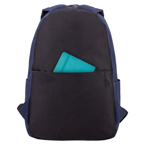 Рюкзак BRAUBERG POSITIVE универсальный, карман-антивор, "Dark blue", 42х28х14 см, 270775 - фото 3