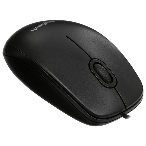Мышь компьютерная Logitech B100 Optical Mouse USB (910-003357) - фото 3