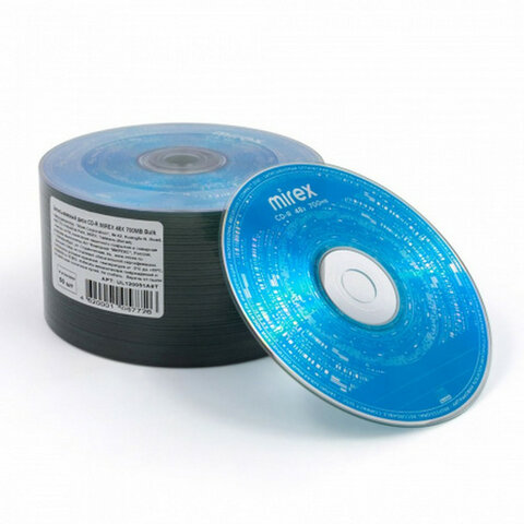 Диск CD-R MIREX, 700 Мб, 48x, Bulk (термоусадка без шпиля), КОМПЛЕКТ 50 шт., UL120051A8T - фото 3