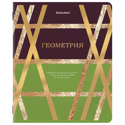 Тетради предметные, КОМПЛЕКТ 12 ПРЕДМЕТОВ, 48 л., матовая ламинация, фольга, BRAUBERG "GOLDY", 405178 - фото 13