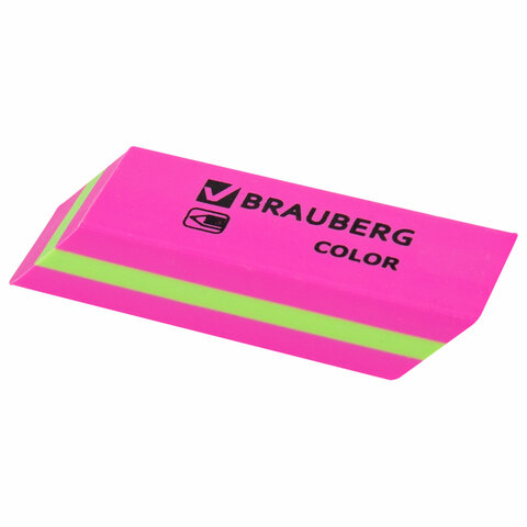Ластики BRAUBERG "Color", НАБОР 3 штуки, 55х15х13 мм, прямоугольные, скошенные, блистер, 272672 - фото 5
