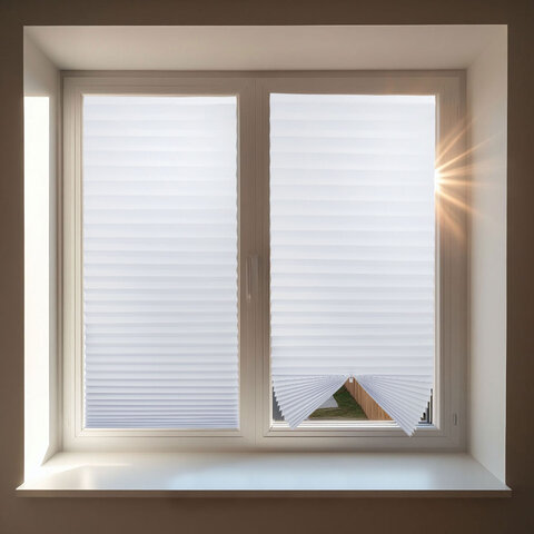 Жалюзи-плиссе, штора бумажная самоклеящаяся BRABIX, 60х180 см, ЭКО, 80 г/м2, цвет белый, 1 шт., 700001 - фото 13