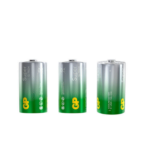 Батарейка GP Super D/LR20/13A алкалин.,GP13A - 2CR2, бл/2 Батарейка GP Super D/LR20/13A алкалин.,GP13A - 2CR2, бл/2 - фото 5