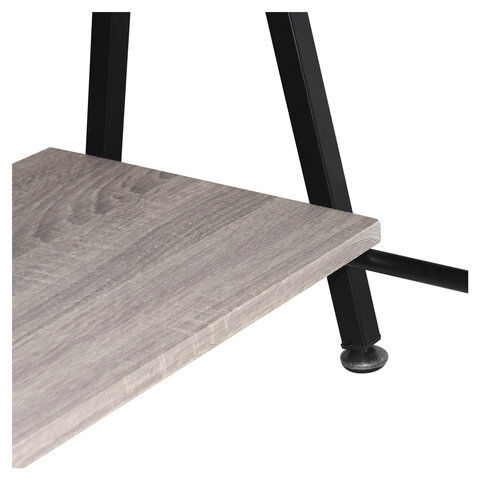 Стол на металлокаркасе BRABIX "LOFT CD-004", 1200х535х1110 мм, 3 полки, цвет дуб антик, 641219 - фото 9