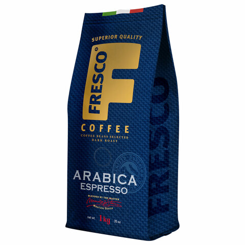 Кофе в зернах FRESCO "Arabica Espresso" 1 кг, арабика 100% - фото 1
