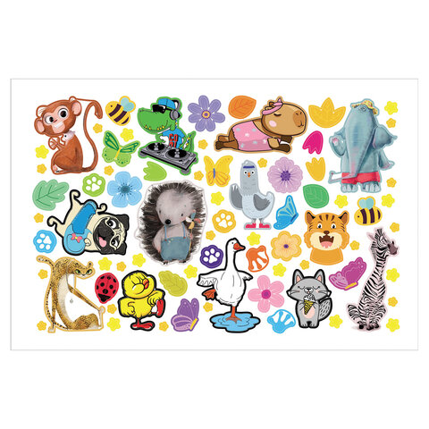 Альбом с наклейками, А5, 8 листов, 600 наклеек, "Милые и забавные" HATBER, 8Ан5, 8Ан5_31982 - фото 5