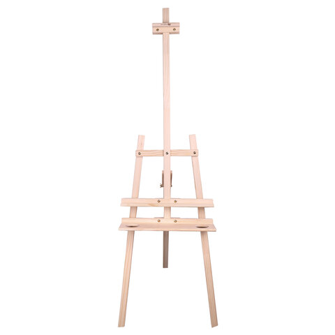 Мольберт напольный из сосны Лира с полкой, 170х55х70 см, высота холста до 107 см, BRAUBERG ART CLASSIC, 192261 - фото 5