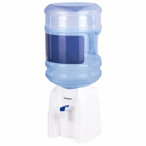 Кулер-водораздатчик БЕЗ НАГРЕВА И ОХЛАЖДЕНИЯ, SONNEN TS-01W, настольный, 1 кран, белый, 456175 - фото 1