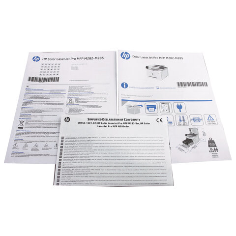 МФУ лазерное ЦВЕТНОЕ HP Color LaserJet Pro M283fdn "4 в 1", 21 стр./мин., 40000 стр./месяц, ДУПЛЕКС, сетевая карта, 7KW74A - фото 11