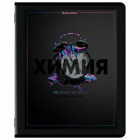 Тетради предметные, КОМПЛЕКТ 12 ПРЕДМЕТОВ, 48 л., матовая ламинация, лак, BRAUBERG "MAJESTIC BLACK", 405177 - фото 15