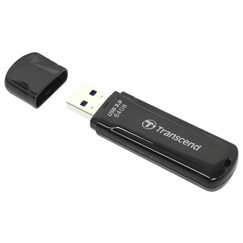 Флеш-память Transcend JetFlash 700, 64Gb, USB 3.1 G1, чер, TS64GJF700 - фото 2