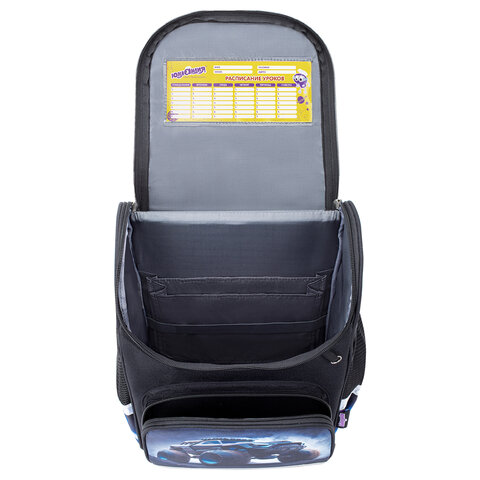 Ранец ЮНЛАНДИЯ WISE, 1 отделение, 3 кармана, устойчивое дно, Space driver, 37х29х15 см, 273163 - фото 6