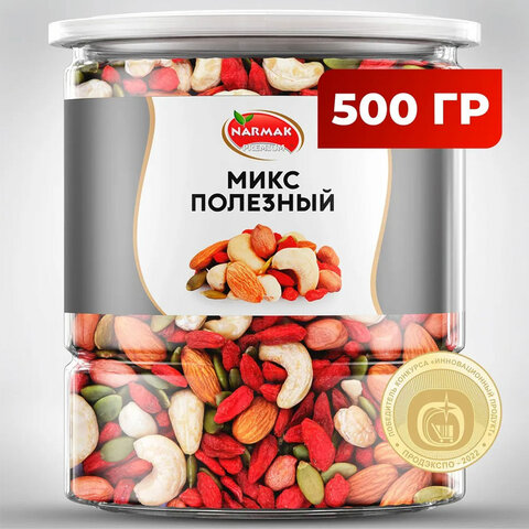 Ореховая смесь сушеная NARMAK "МИКС Полезный" с тыквенными семечками, ягодами годжи, 500 г - фото 1