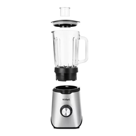 Блендер стационарный KITFORT КТ-1344, 800 Вт, 3 скорости, чаша 1,5 л, металл, черный/серебро - фото 4