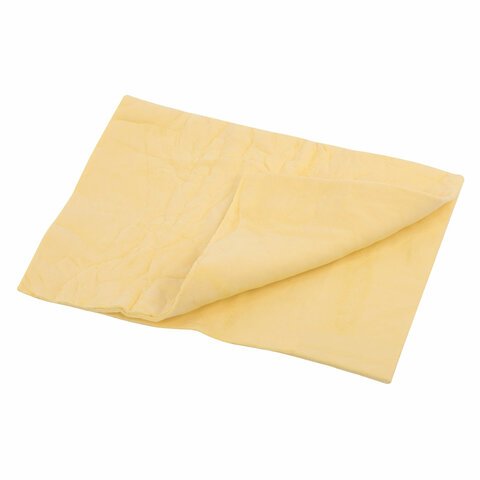 Салфетка синтетическая PVA-замша 31x21 см, в тубе, желтая, для авто, дома и офиса, ГРАНДМАСТЕР, 609976 - фото 2