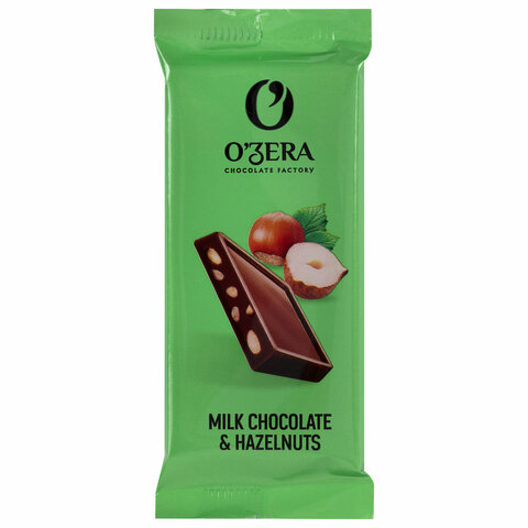 Шоколад порционный O'ZERA "Milk & Hazelnuts" молочный с фундуком, 720 г (30 шт. по 24 г), РРХ561 - фото 2