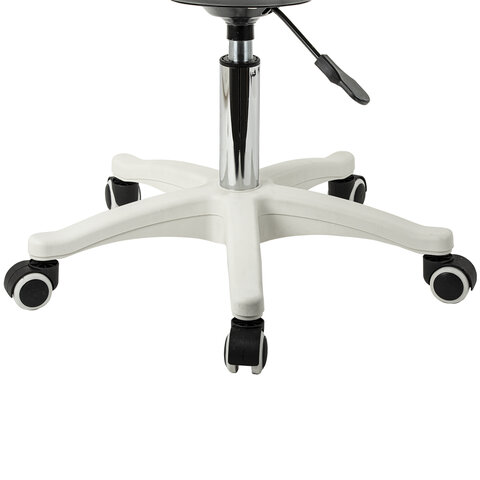 Кресло стул BRABIX "Eames MG-310 PL", пластик белый, экокожа белая, 532926 - фото 5
