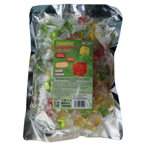 Конфеты мармеладные FLAVIMENTO, ассорти со вкусом киви, клубники и маракуйи, 500 г, УТ-00002867 - фото 2