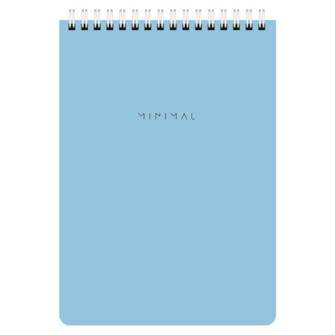 Блокнот А5 146х206 мм, 60 л., гребень, картон, жесткая подложка, клетка, BRAUBERG "Minimal Pastel", 116427 - фото 4