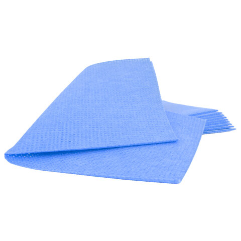 Салфетки протирочные нетканые многоразовые HACCPER LS "Blue", 10 шт., 40х40 см, 80 г/м2, 144013 - фото 4