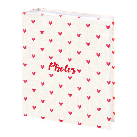 Фотоальбом BRAUBERG "Cute hearts" на 200 фото 10х15 см, твердая обложка, 391427 - фото 1