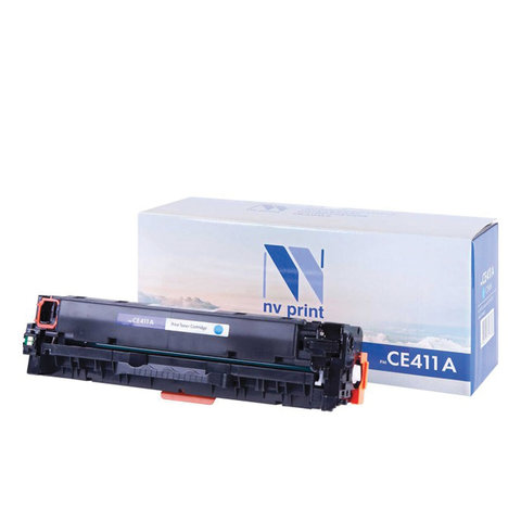 Картридж лазерный NV PRINT (NV-CE411A) для HP LJ M351a/375nw/451dn/475dn, голубой, ресурс 2600 страниц - фото 1