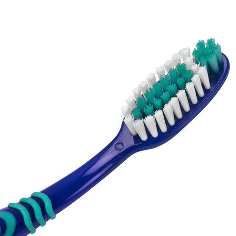 Зубная щетка средней жесткости, с чисткой языка, гибкая, КОМПЛЕКТ 2 шт., LAIMA DENT, 609322 - фото 5