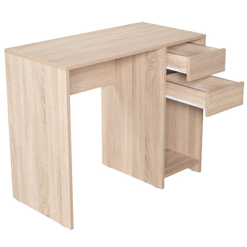 Стол письменный/компьютерный BRABIX "Scandi CD-017", 900х450х750 мм, 2 ящика, дуб сонома, 641895, ЦБ013706-2 - фото 9