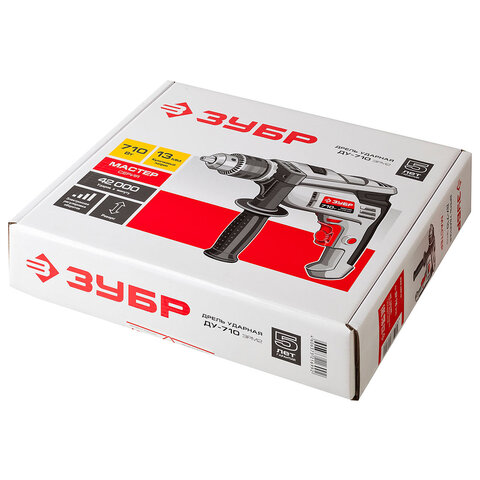 Дрель ударная 710 Вт, диаметр патрона 13 мм, ЗУБР Мастер ДУ-710 ЭРМ2 - фото 5