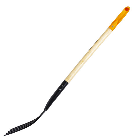 Вилы копальные стальные 19х28 см, ОБЩАЯ ДЛИНА 115 см, деревянный черенок, V-ручка, RABBITEX (РАББИТЕКС) "STANDARD", 700492 - фото 9