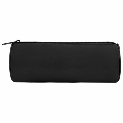 Пенал-тубус BRAUBERG, с эффектом Soft Touch, мягкий, черный, 22х8 см, 272302 - фото 2