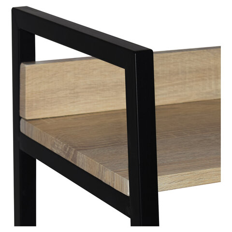 Стеллаж на металлокаркасе BRABIX "LOFT SH-002", 600х350х845 мм, цвет дуб натуральный, 641233 - фото 6