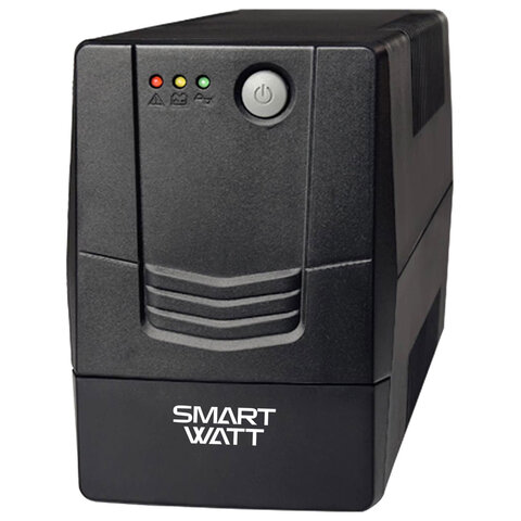 Источник бесперебойного питания SMARTWATT UPS UNI 650E, 650 ВА (390 Вт), 2 розетки, 3703020390007 - фото 1