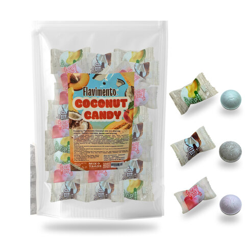 Конфеты FLAVIMENTO "Coconut Candy" ассорти (кокос, белый персик, дыня канталупа) 500 г, УТ-00002778 - фото 1
