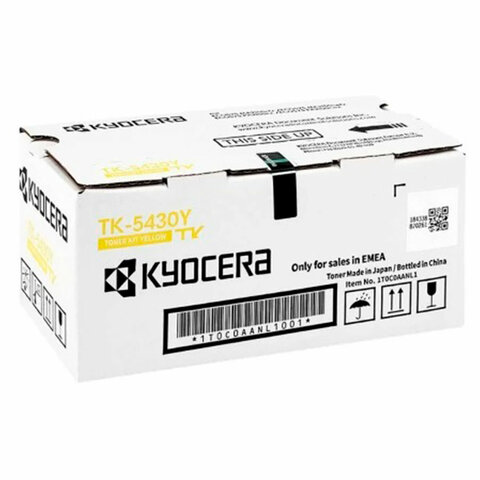 Тонер-картридж KYOCERA (TK-5430Y) ECOSYS PA2100cx/MA2100cfx и другие, желтый, оригинальный, ресурс 1250 страниц, 1T0C0AANL1 - фото 1